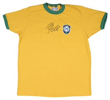 Pele Signed Replica Brazil National Team Shirt (PSA/DNA)
